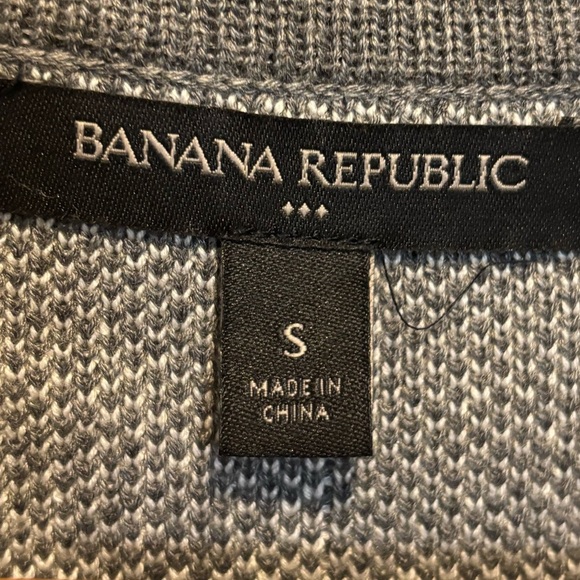 Banana Republic Windowpane Swing Cardigan Gray & White Double Breasted Size S - Picture 4 of 16